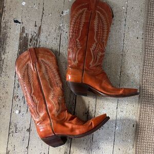 Women’s Tall  Lucchese Western Cowgirl Boots Sz 7